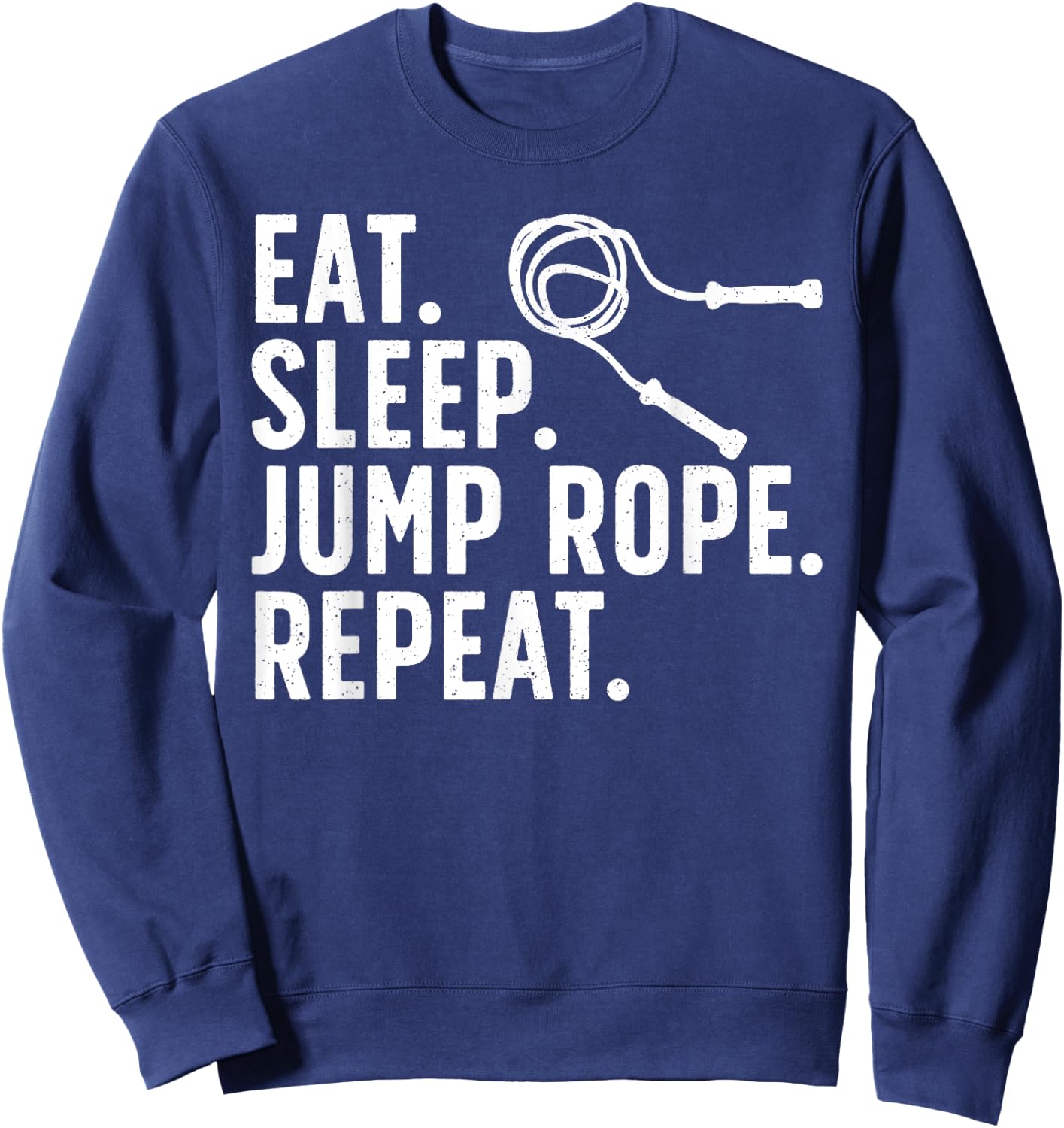 Funny Jump Rope Art Women Roping Jumping Rope Lovers Sweatshirt - Sweatshirt | Navy
