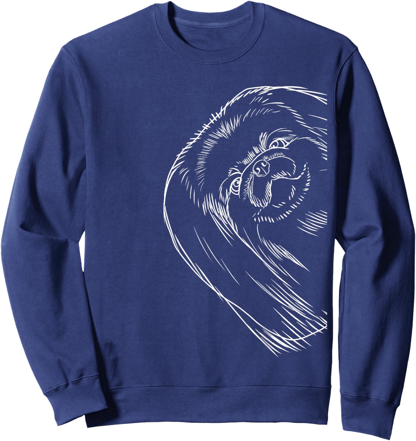 Pekingese dog Sweatshirt - Sweatshirt | Navy