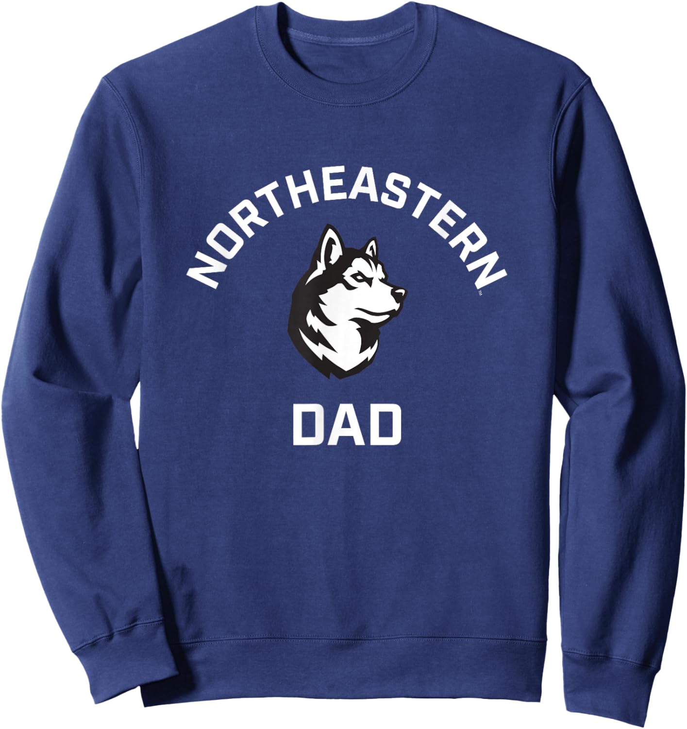 Campus Lab Northeastern University NEU Huskies Arched Dad , Small, Black Sweatshirt - Sweatshirt | Navy