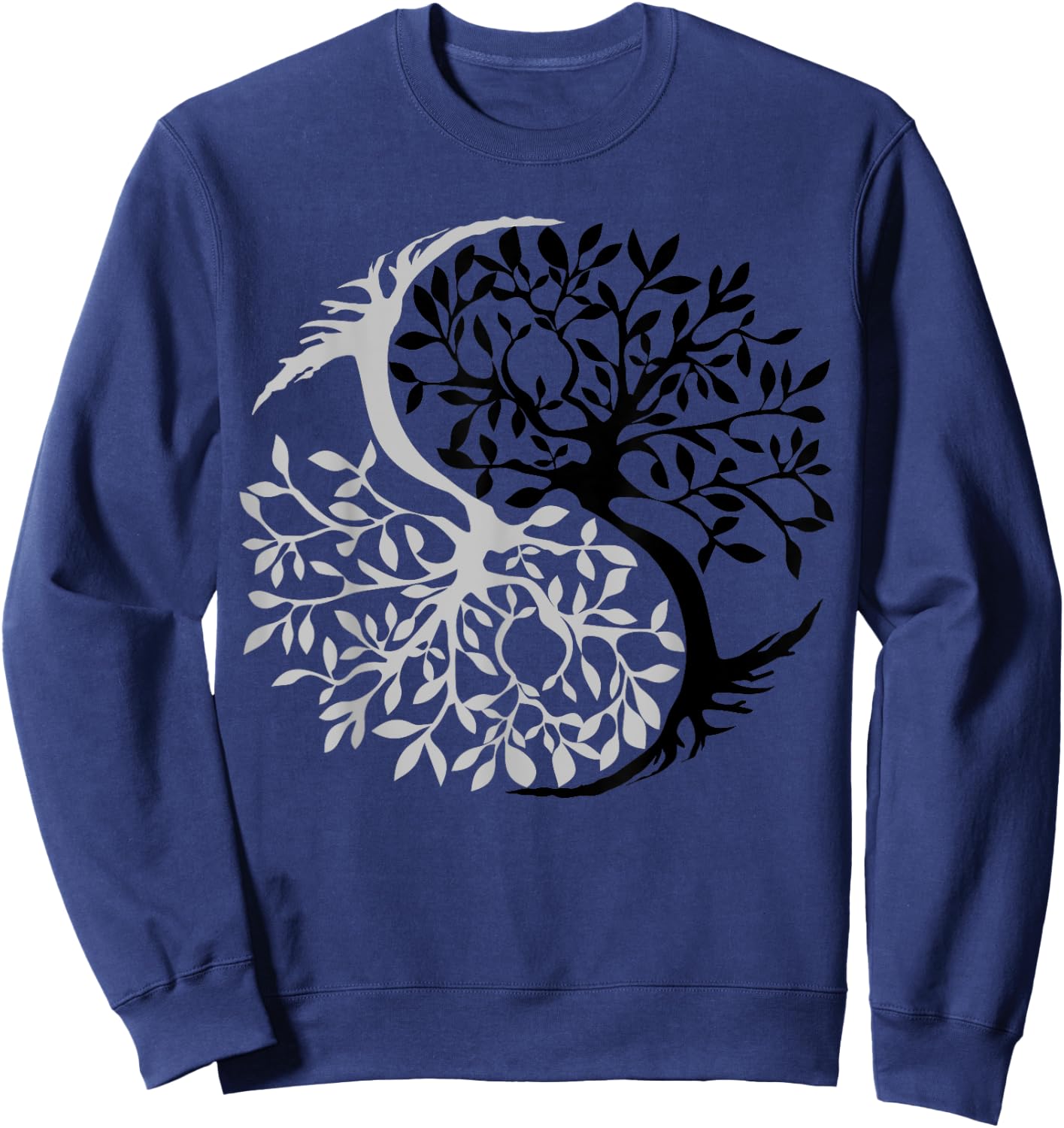 Tree Of Life Yin Yang Symbol Funny Bonsai Zen Gift Men Women Sweatshirt - Sweatshirt | Navy