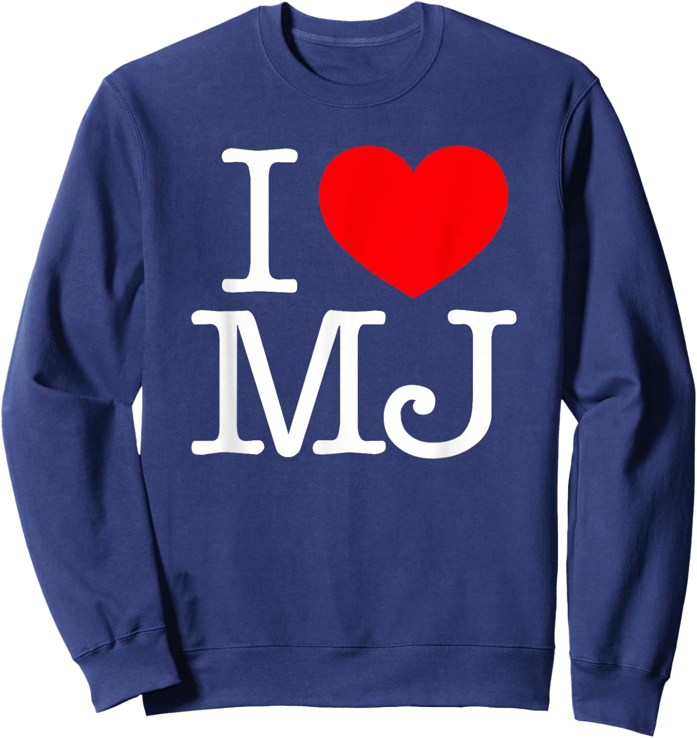 I Love (Heart) MJ Sweatshirt - Sweatshirt | Navy