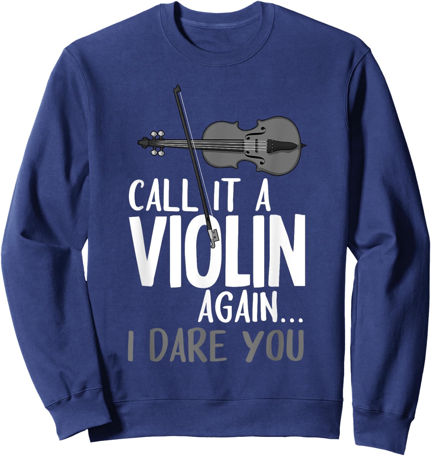 Funny Viola Player Novelty Gift Violin Student Boys Girls Sweatshirt - Sweatshirt | Navy
