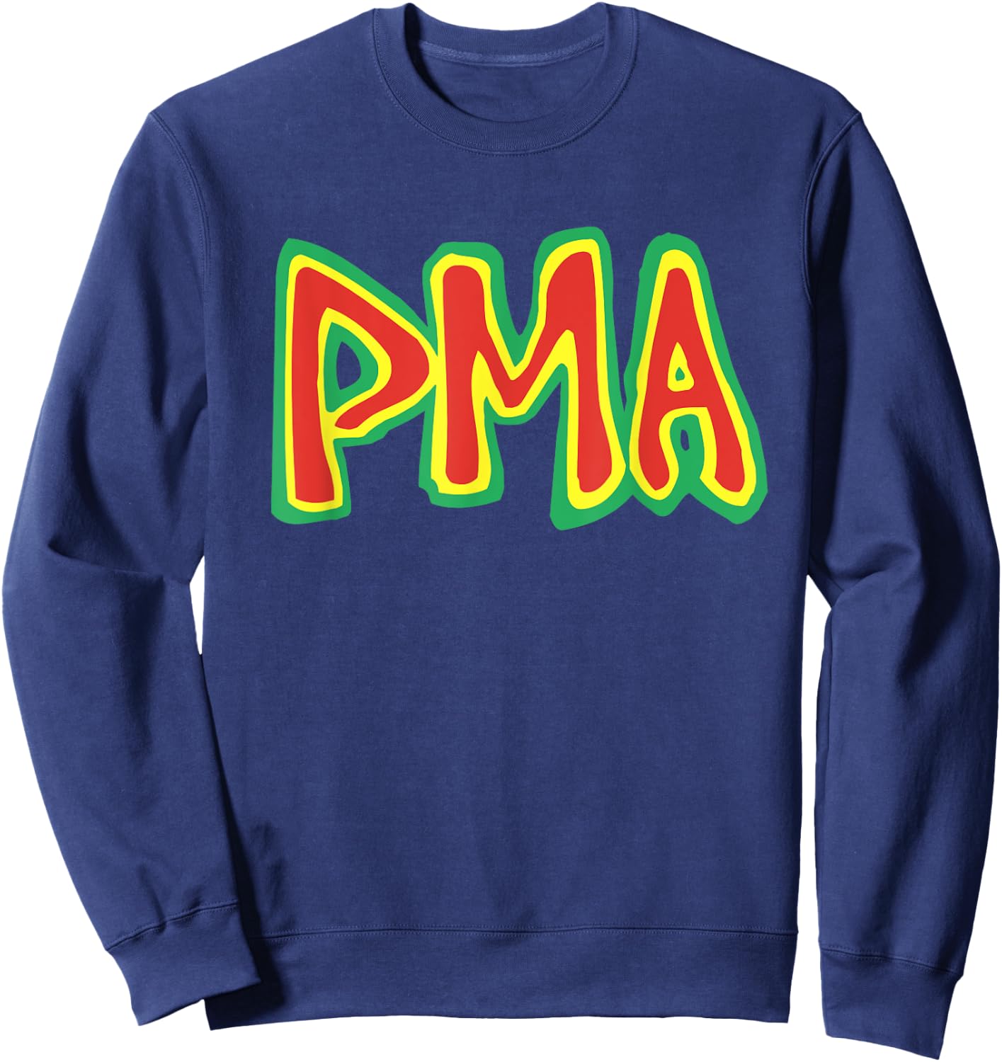 PMA - Positive Mental Attitude classic hardcore punk DC NY Sweatshirt - Sweatshirt | Navy