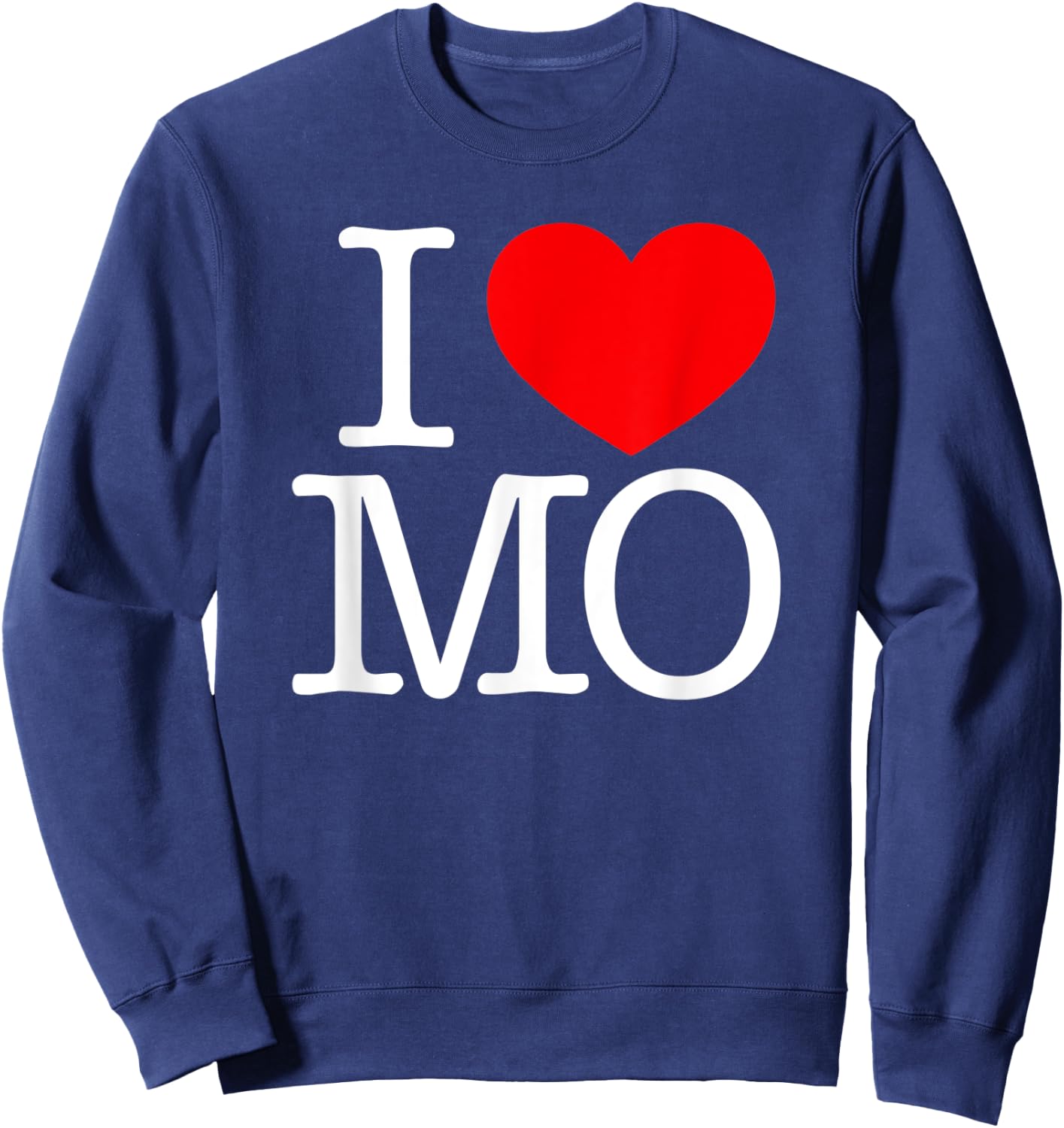 I Love (Heart) MO Sweatshirt - Sweatshirt | Navy