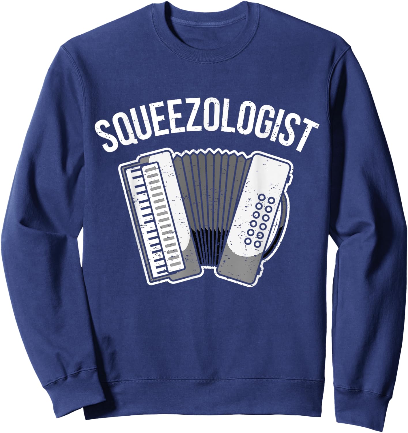Accordion Player Schiffer Piano Accordion Sweatshirt - Sweatshirt | Navy