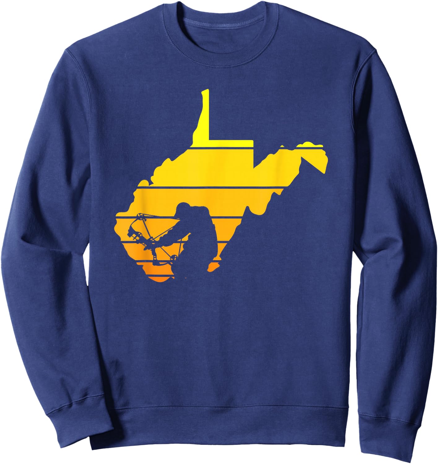 Sunset West Virginia Bowhunter Sweatshirt - Sweatshirt | Navy
