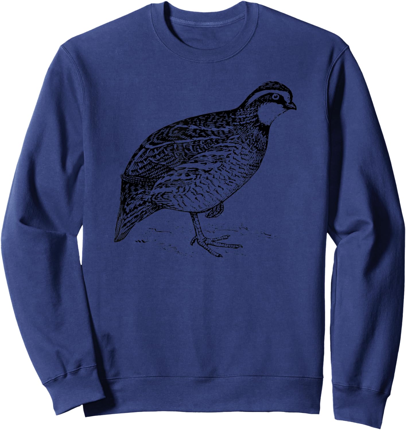 Bobwhite Quail Bird Sweatshirt - Sweatshirt | Navy