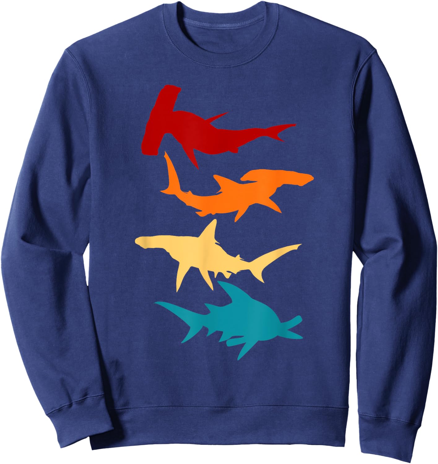 Great 4 hammer shark Gift divers Sweatshirt - Sweatshirt | Navy