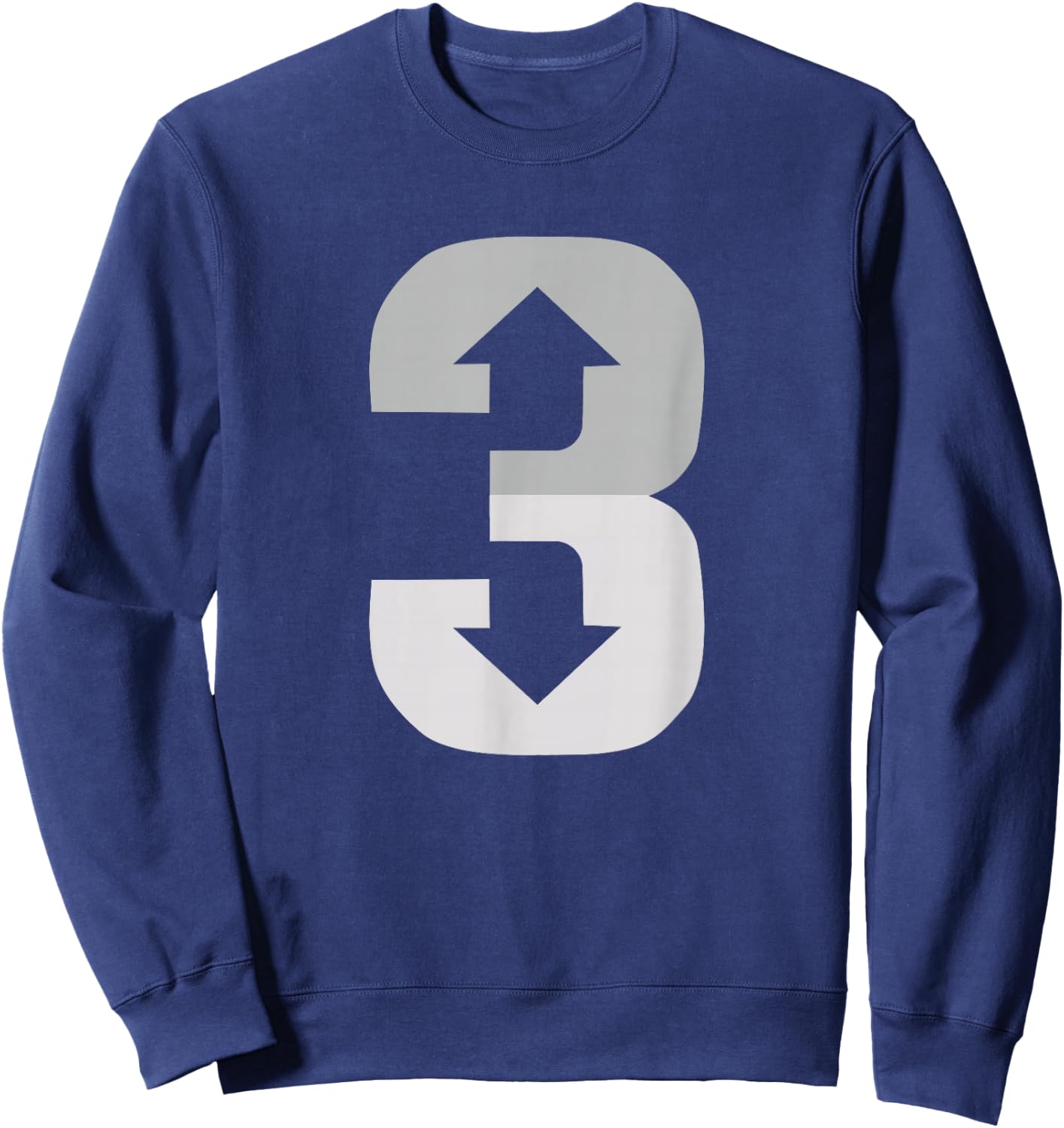3 Up 3 Down | Three Up Three Down Baseball Sweatshirt - Sweatshirt | Navy
