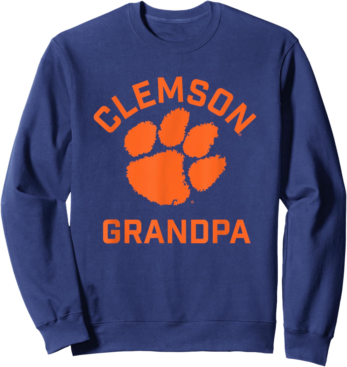 Clemson University Tigers Arched Grandpa Sweatshirt - Sweatshirt | Navy