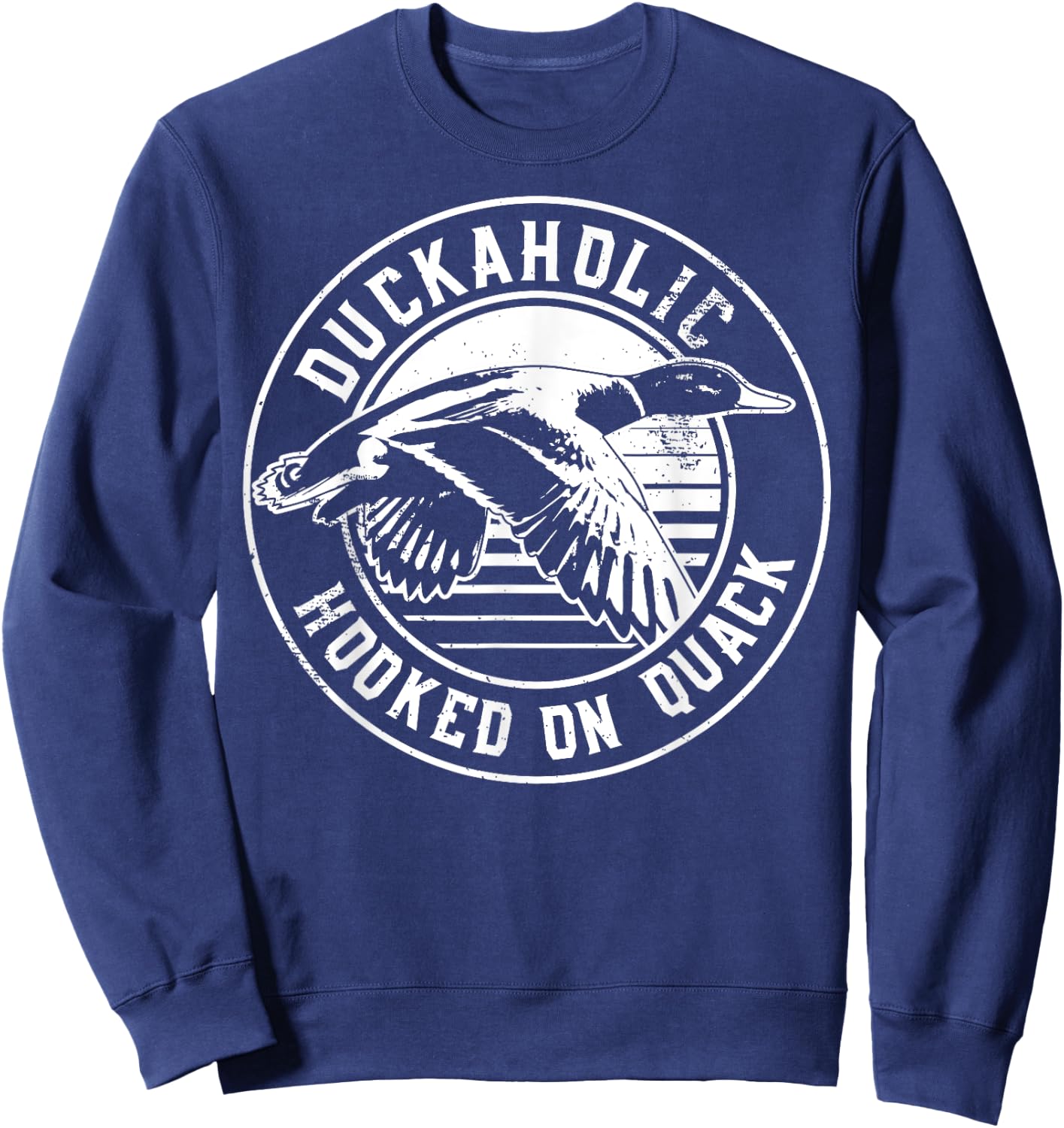 Quack Duck Hunter Duckaholic Gift design Sweatshirt - Sweatshirt | Navy