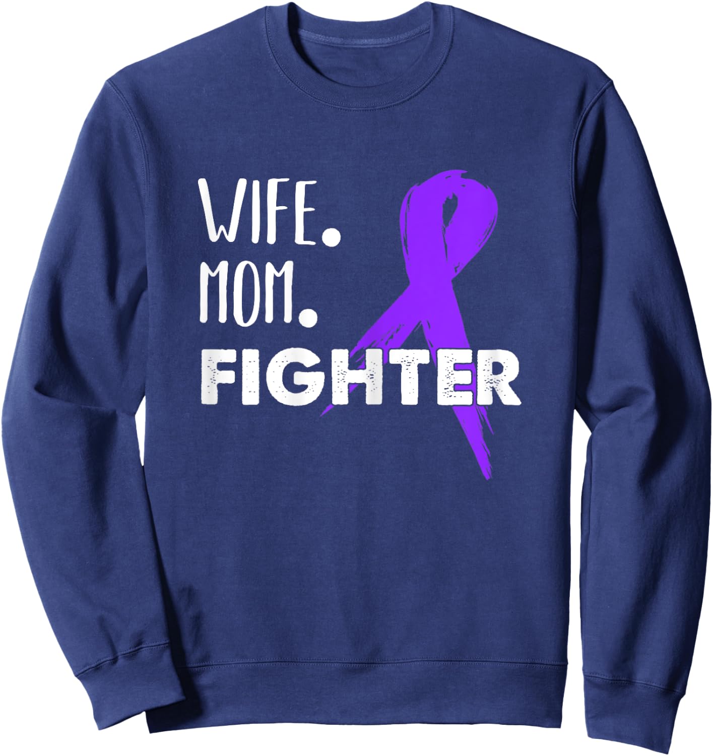 Pancreatic Cancer Awareness Design Gift Support For Moms Sweatshirt - Sweatshirt | Navy