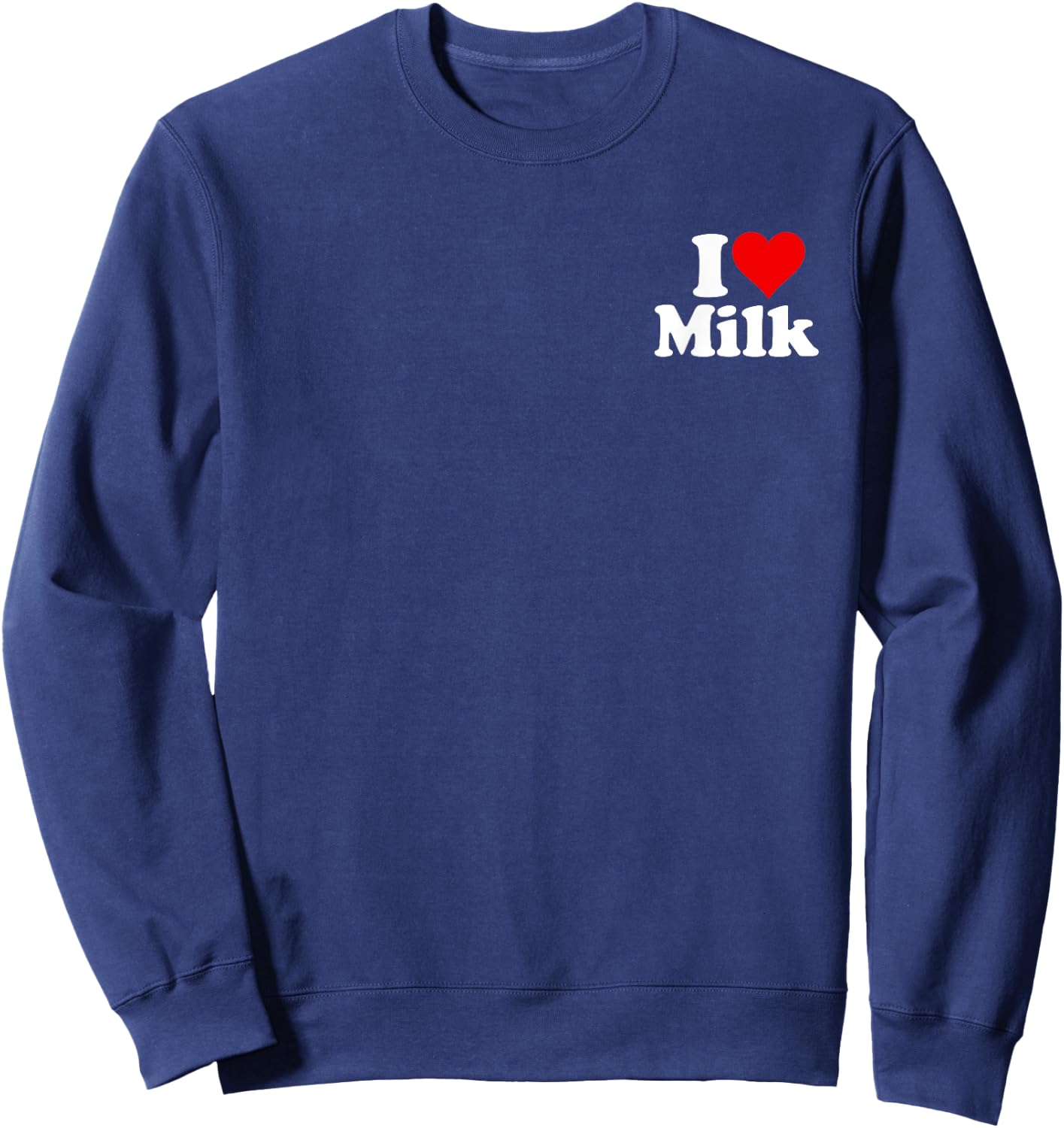 I Love Heart Milk Sweatshirt - Sweatshirt | Navy