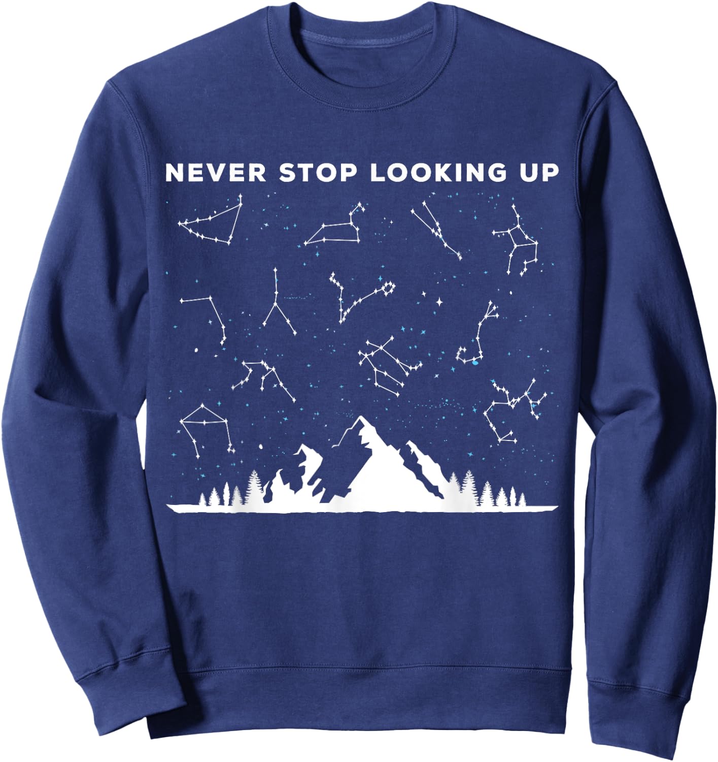Space Nature Stars Observation - Telescope Physics Sweatshirt - Sweatshirt | Navy