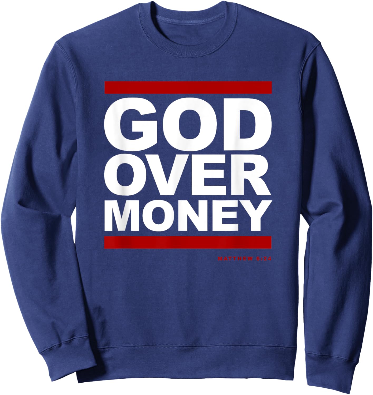 God Over Money Sweatshirt - Sweatshirt | Navy