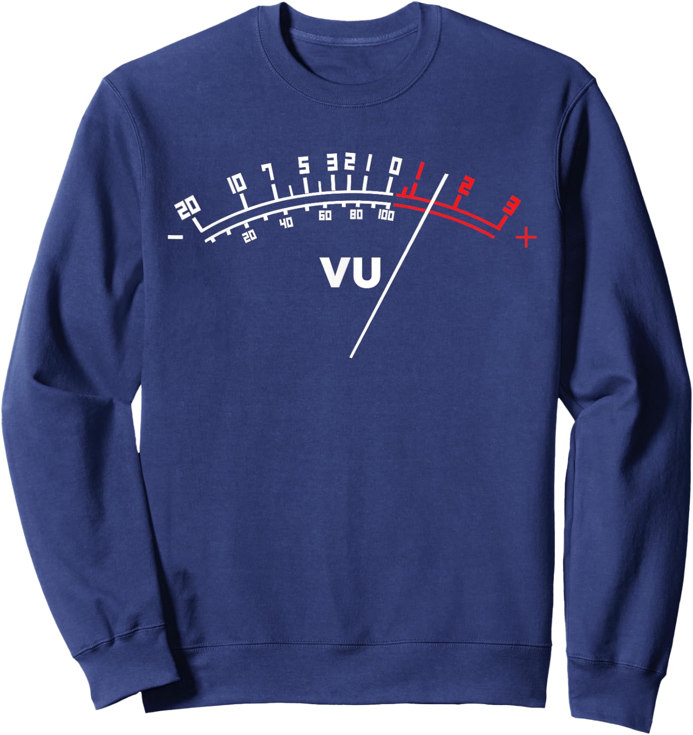 Audio VU Meter Cool Analogue Sound Engineer Gift Sweatshirt - Sweatshirt | Navy