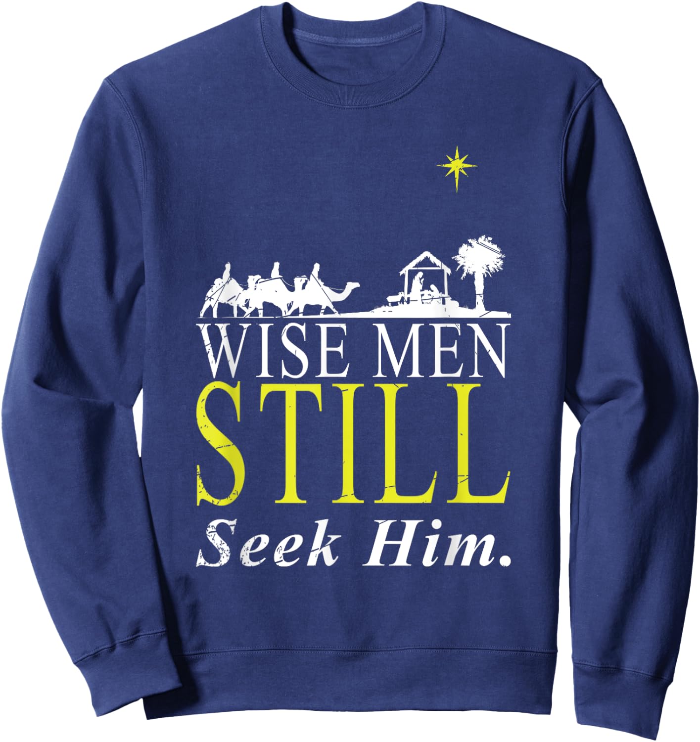 Jesus Christ Devotee Christianity Faith Men Gift Prayer Sweatshirt - Sweatshirt | Navy