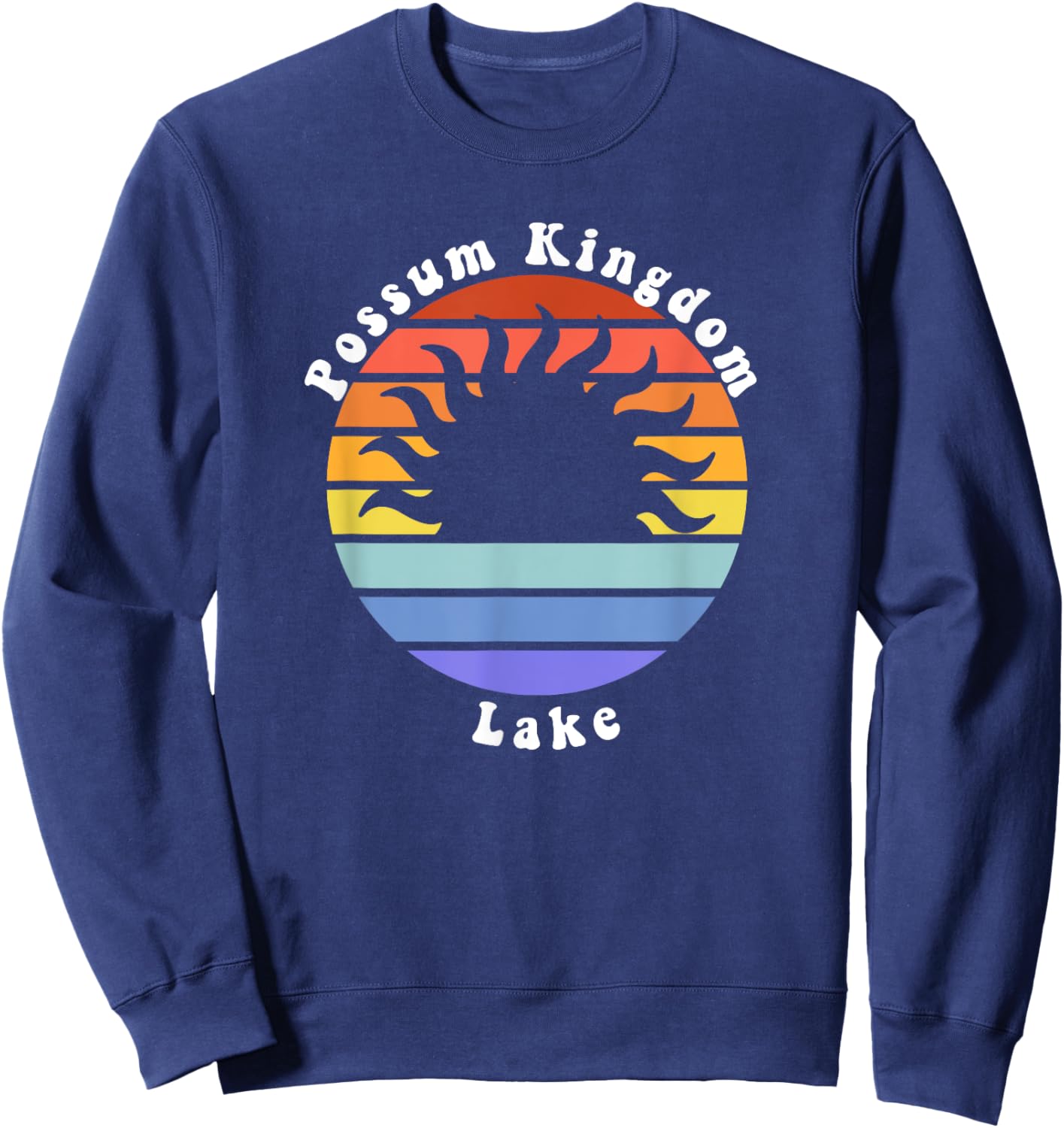 Possum Kingdom Lake Texas TX Sunrise Souvenir Vacation Sweatshirt - Sweatshirt | Navy