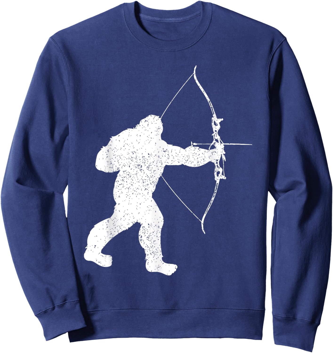 Archery Bowman Archer Bowhunter Arrow Bow Bigfoot Legend Sweatshirt - Sweatshirt | Navy