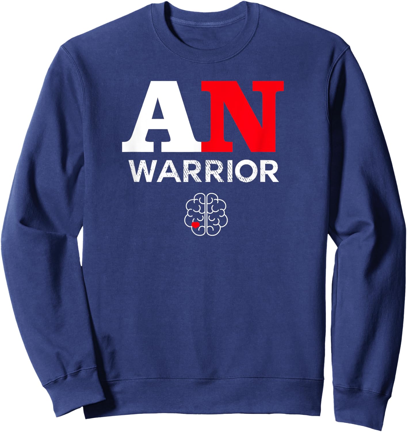 Brain Tumor Awareness Acoustic Neuroma Fighter Gift Sweatshirt - Sweatshirt | Navy