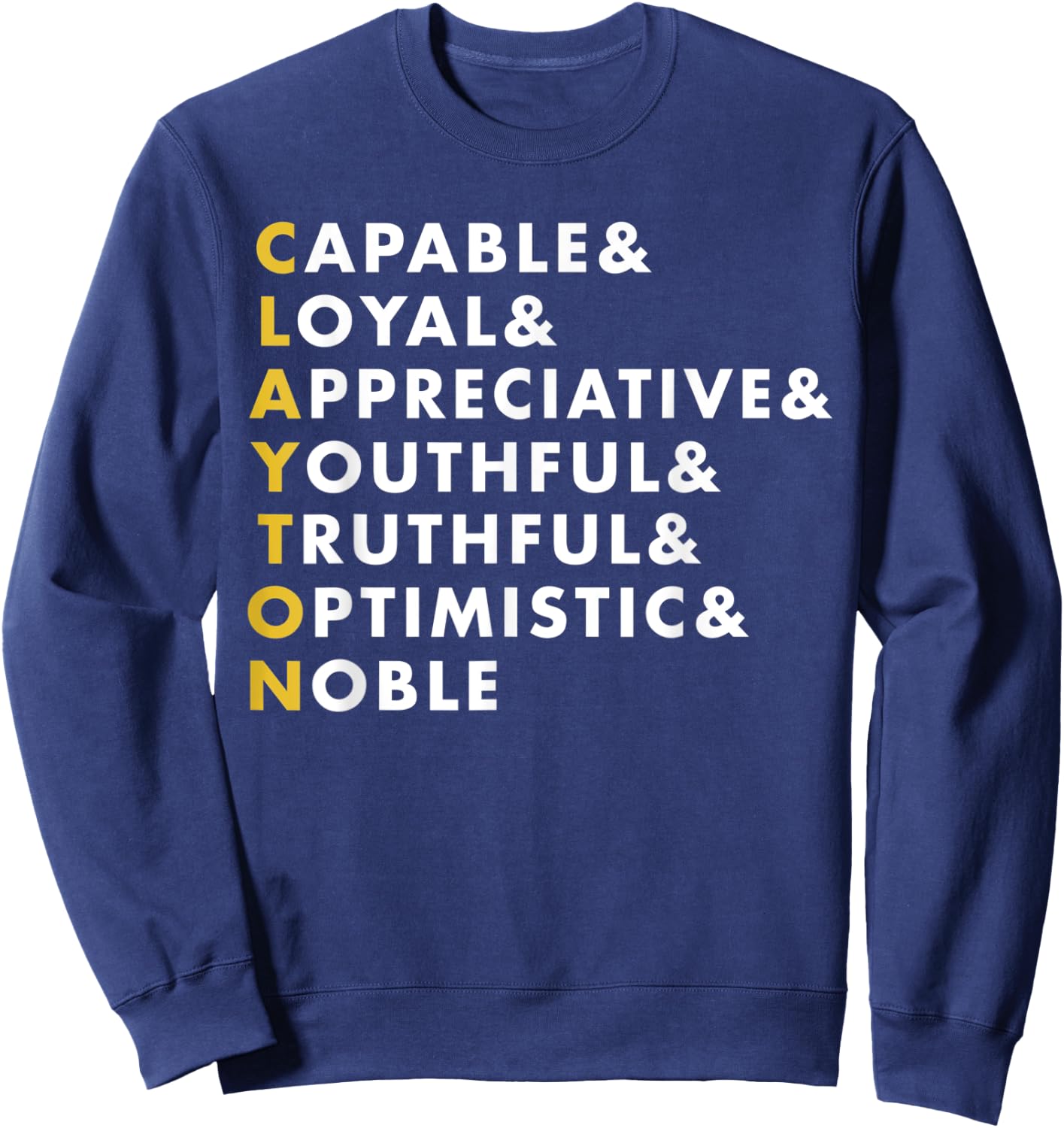 Clayton Shirt Personalized Name Gift Sweatshirt - Sweatshirt | Navy