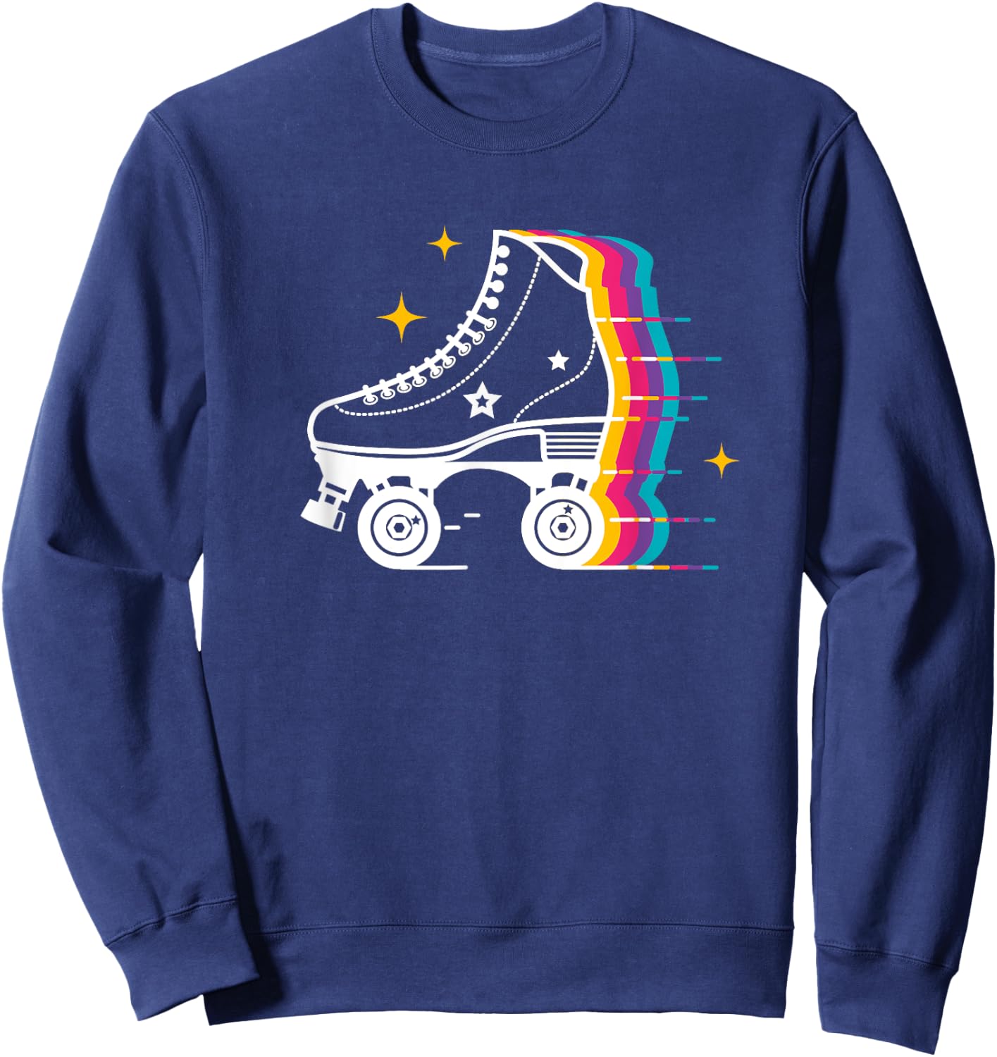 Colourful Roller Skating Derby Skate Roller Skater Trainer Sweatshirt - Sweatshirt | Navy