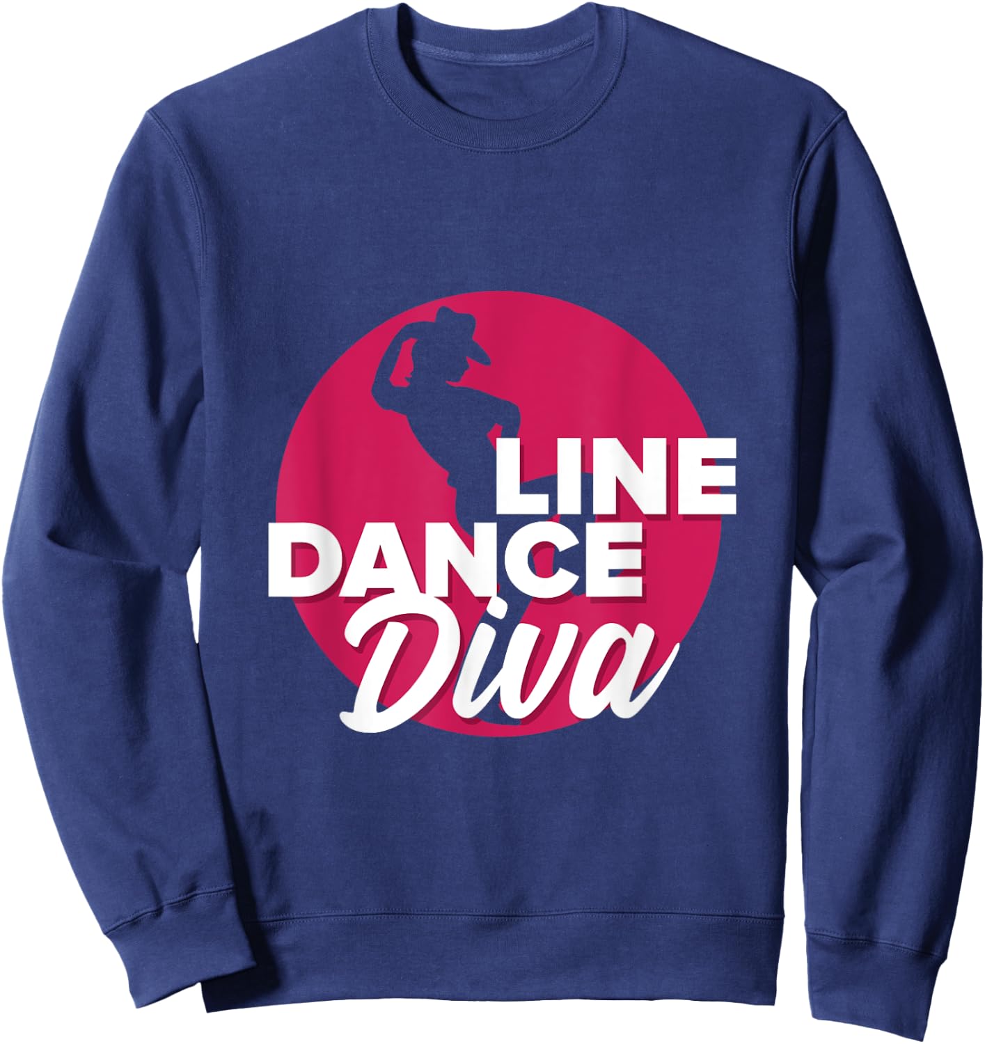Cute Line Dance Diva Gift Line Dancers gift Sweatshirt - Sweatshirt | Navy