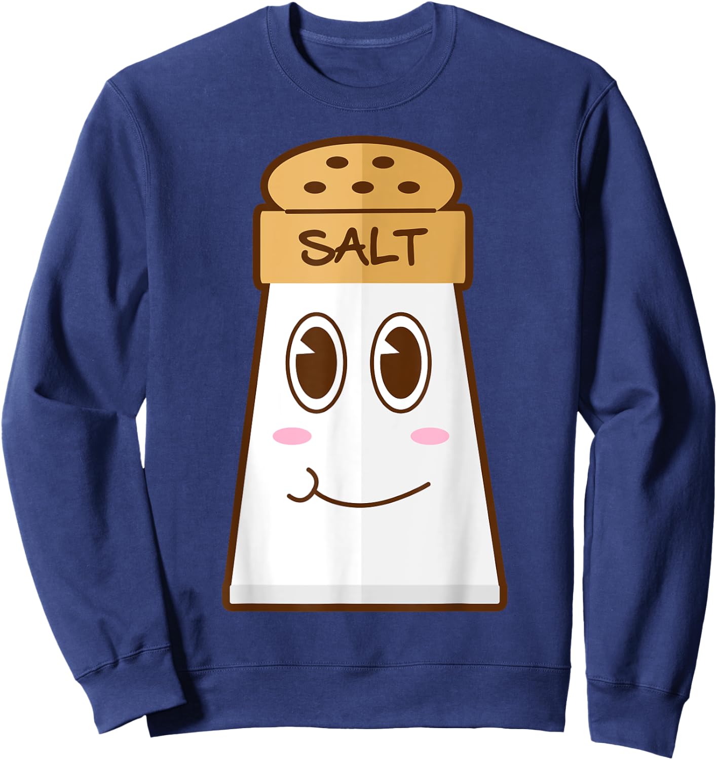 Funny SALT And Pepper Duo Valentines Halloween Easy Costume Sweatshirt - Sweatshirt | Navy