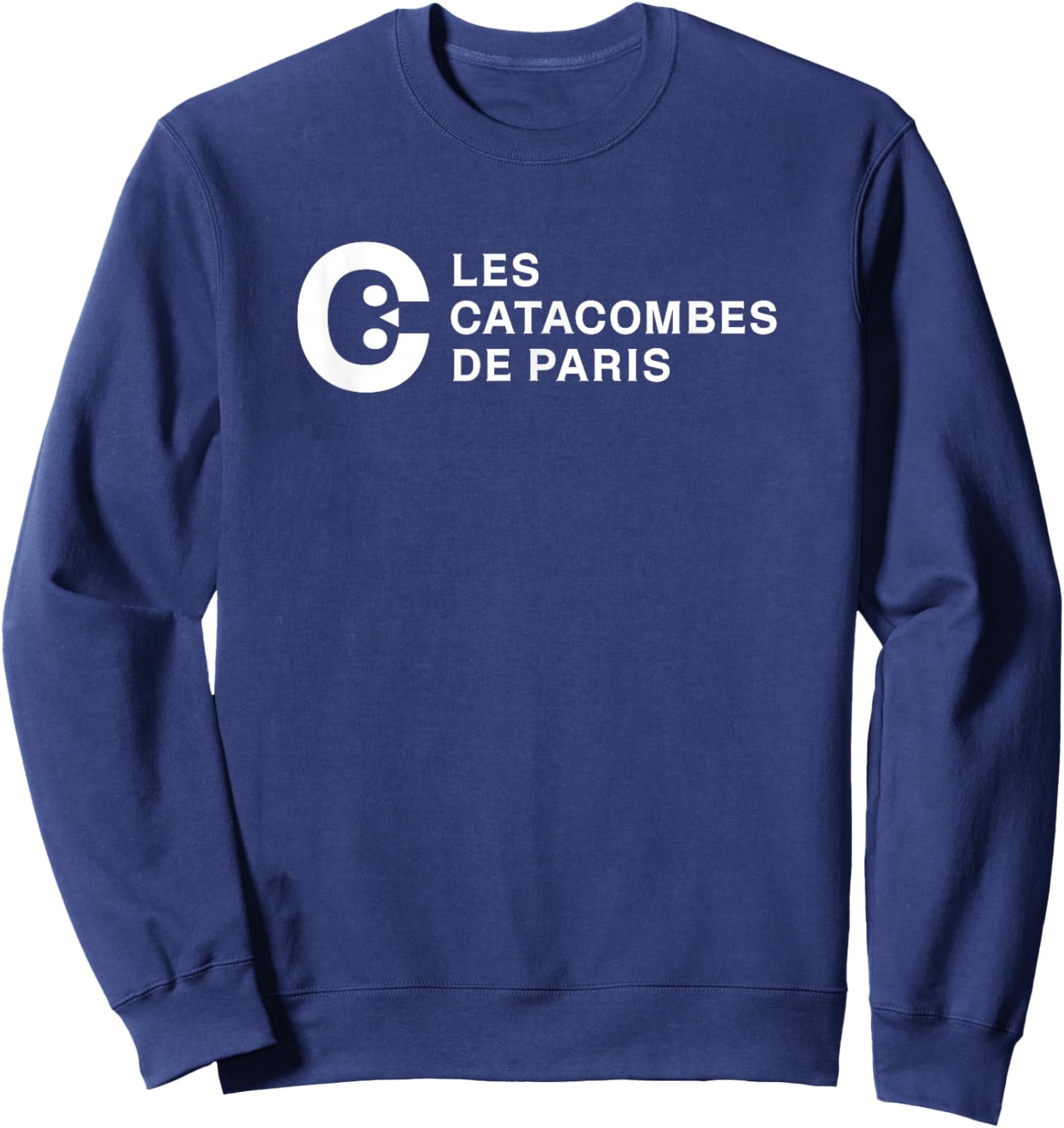 The Catacombs of Paris White Print Sweatshirt - Sweatshirt | Navy