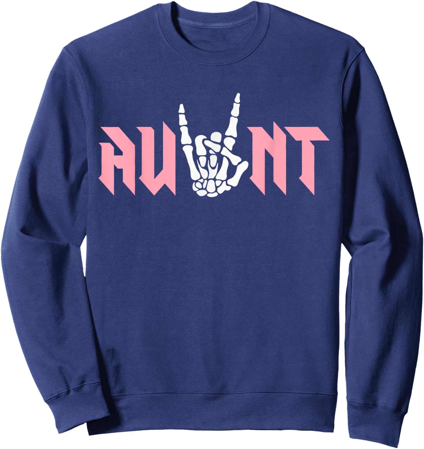 Aunt Of The Bad Two the Bone Birthday 2 Years Old Birthday Sweatshirt - Sweatshirt | Navy