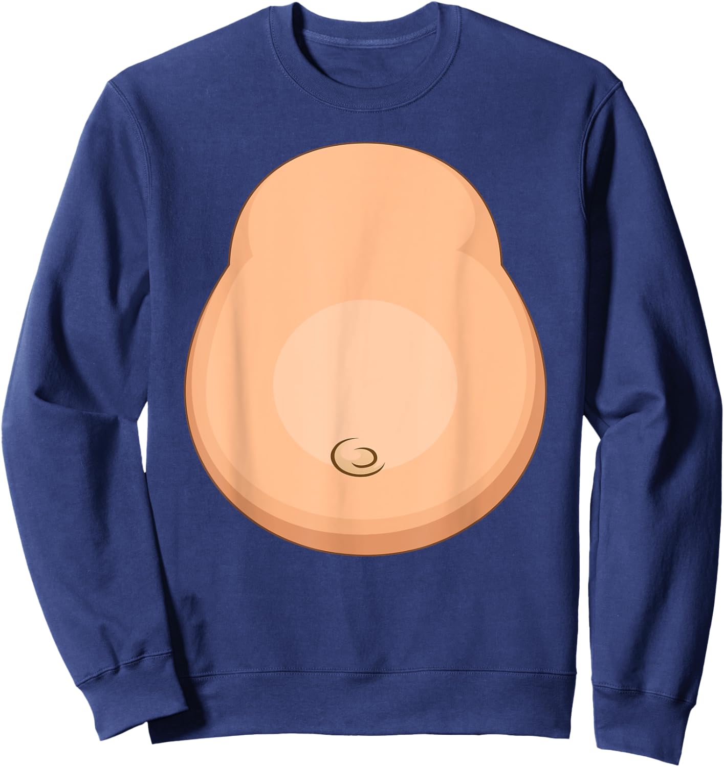 Funny Monkey Belly Costume Boys Men Halloween Sweatshirt - Sweatshirt | Navy