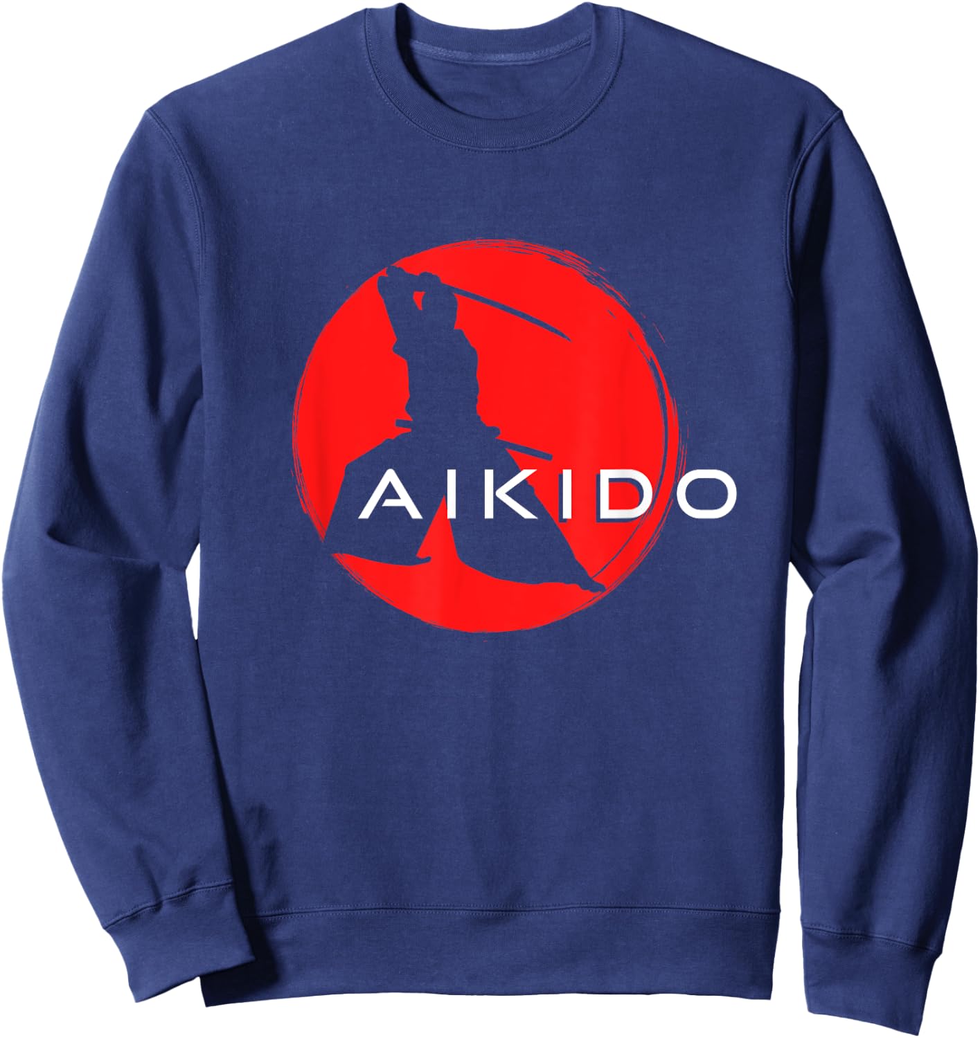 Japanese Aikido Samurai Martial Arts Sweatshirt - Sweatshirt | Navy