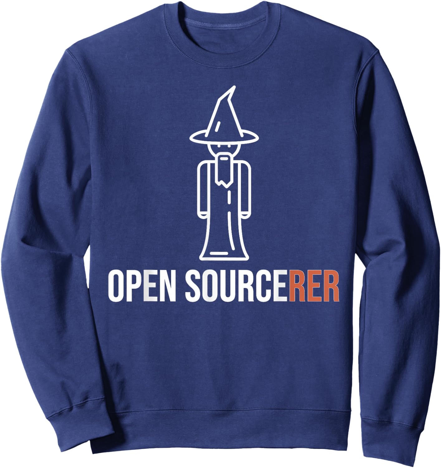 Funny Open Source Sourcerer - Great Programmer / Coder Joke Sweatshirt - Sweatshirt | Navy