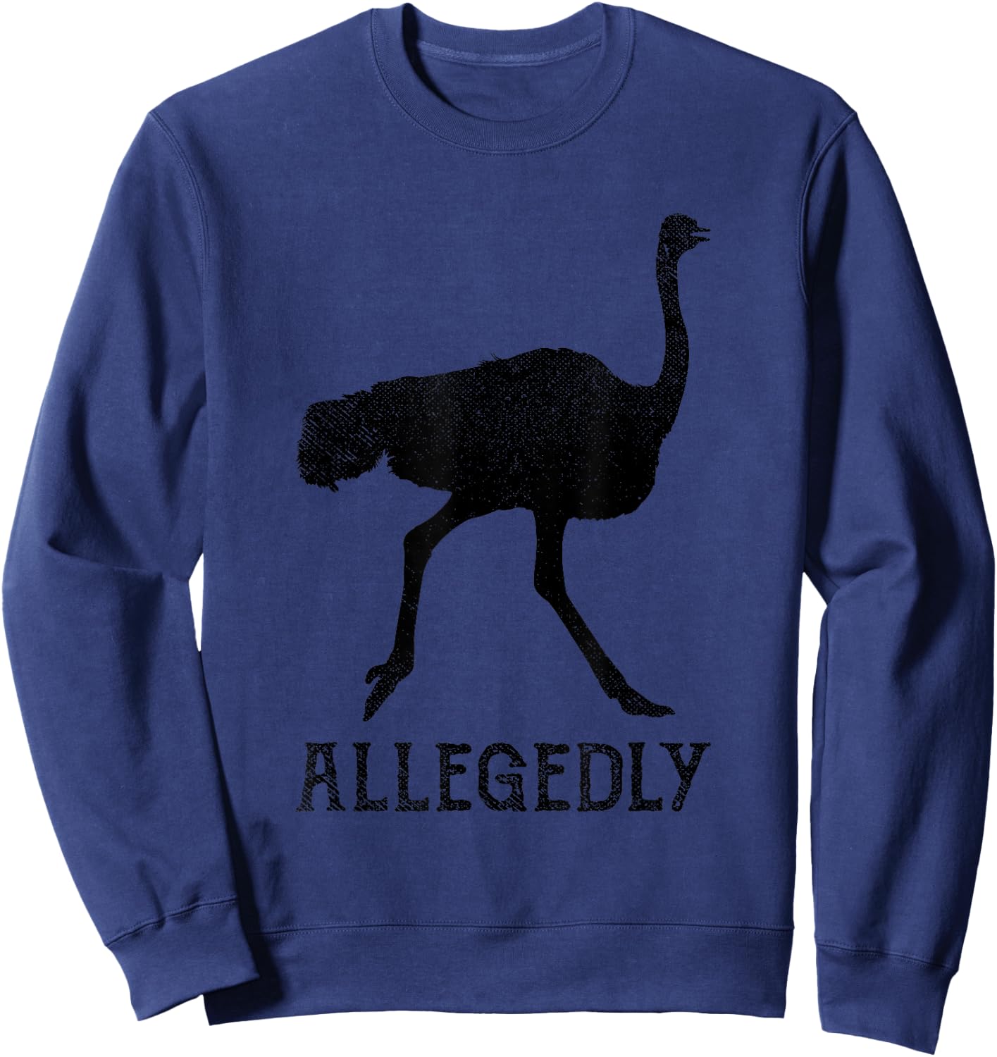 Vintage Allegedly Ostrich Sweatshirt - Sweatshirt | Navy