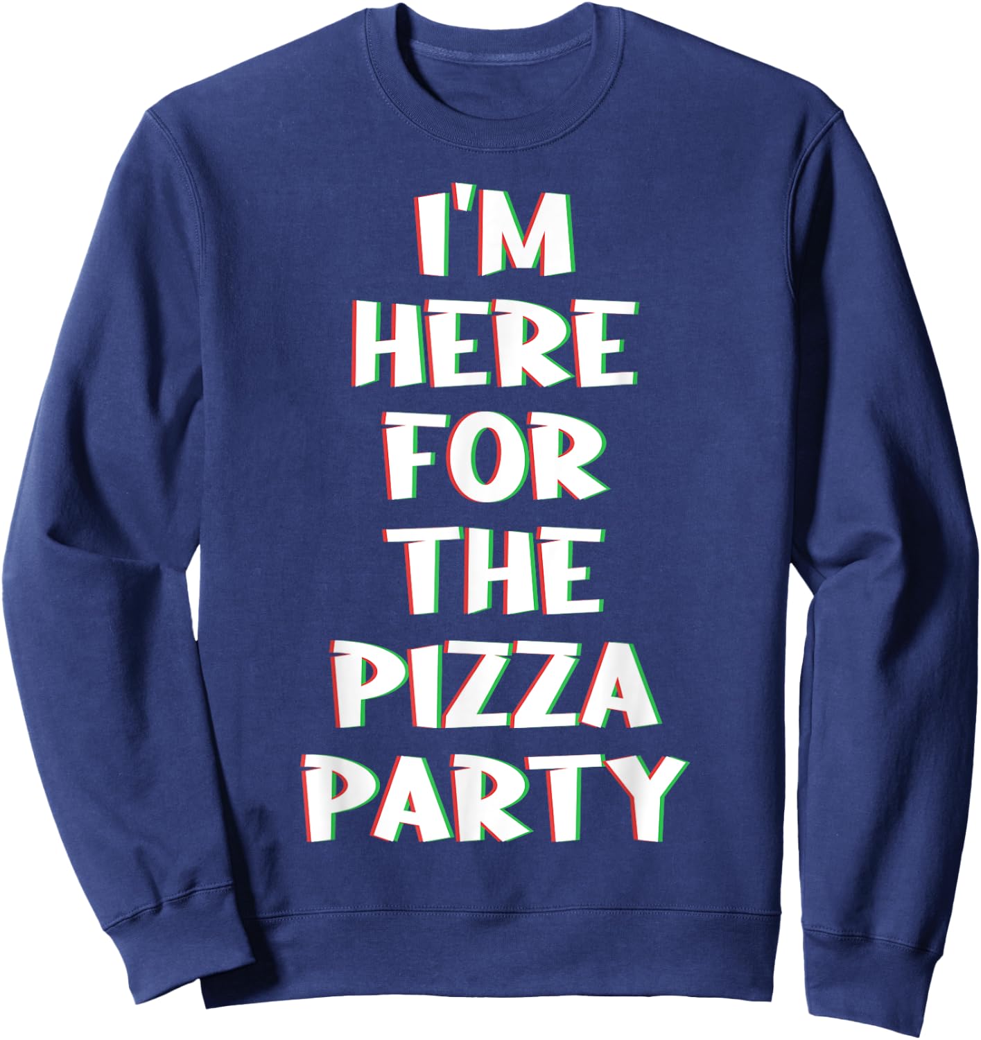 Pizza Slice Crust Neapolitan Pizzaiolo Deep-Dish Pizzeria Sweatshirt - Sweatshirt | Navy