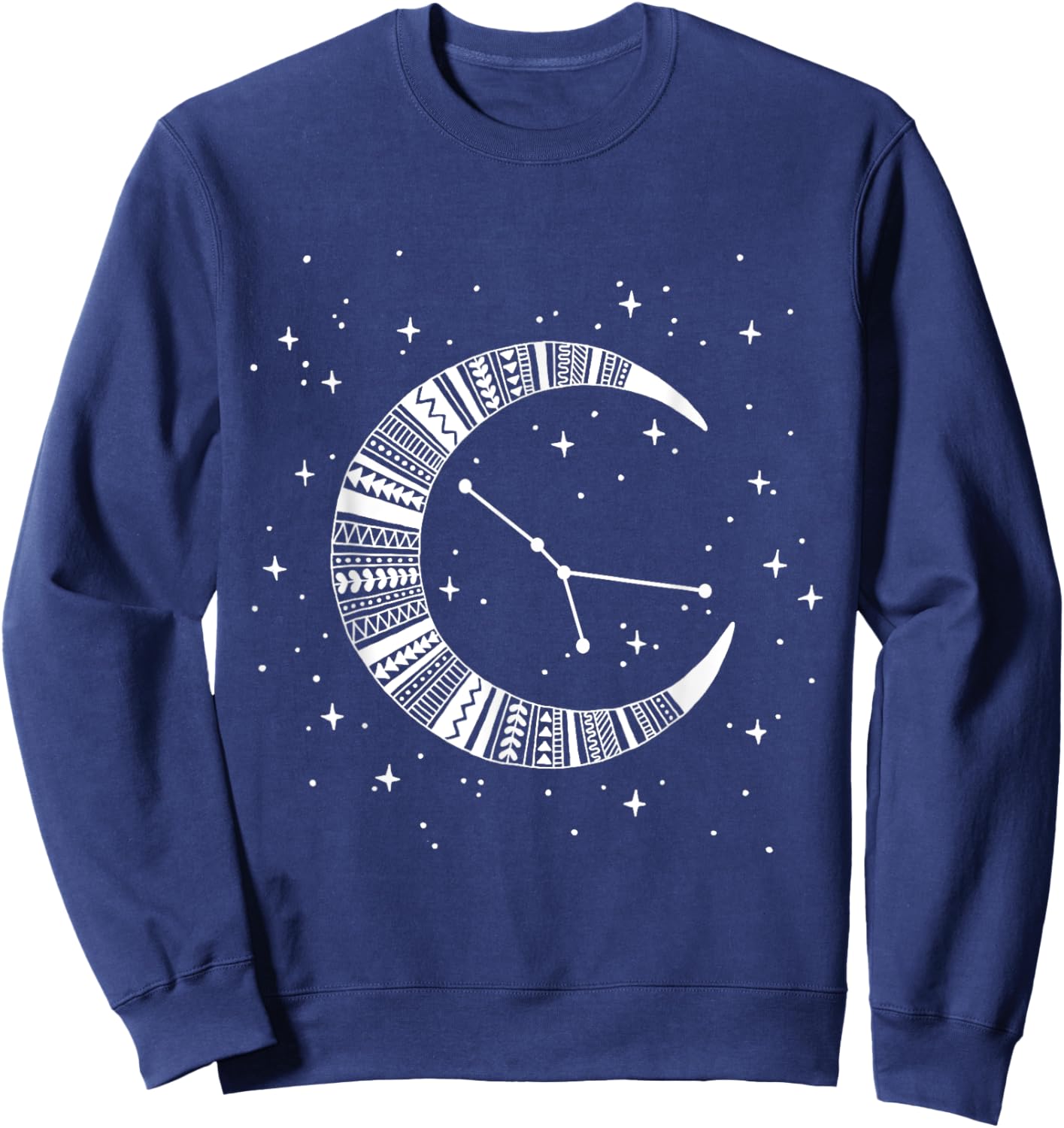 Cancer Zodiac Moon Stars Constellation Cancer Sweatshirt - Sweatshirt | Navy