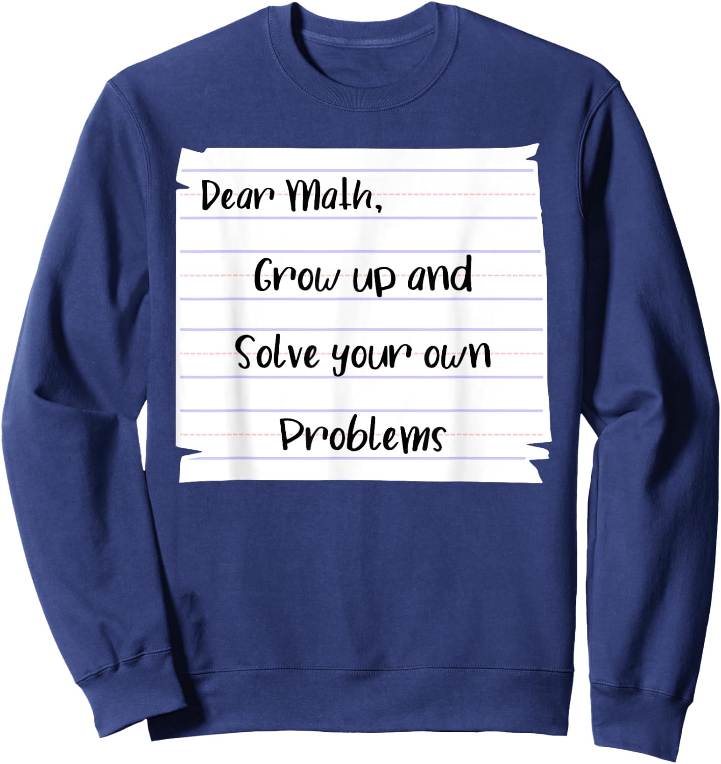 Mathematical Skill Problem Solving Math Learning Calculation Sweatshirt - Sweatshirt | Navy