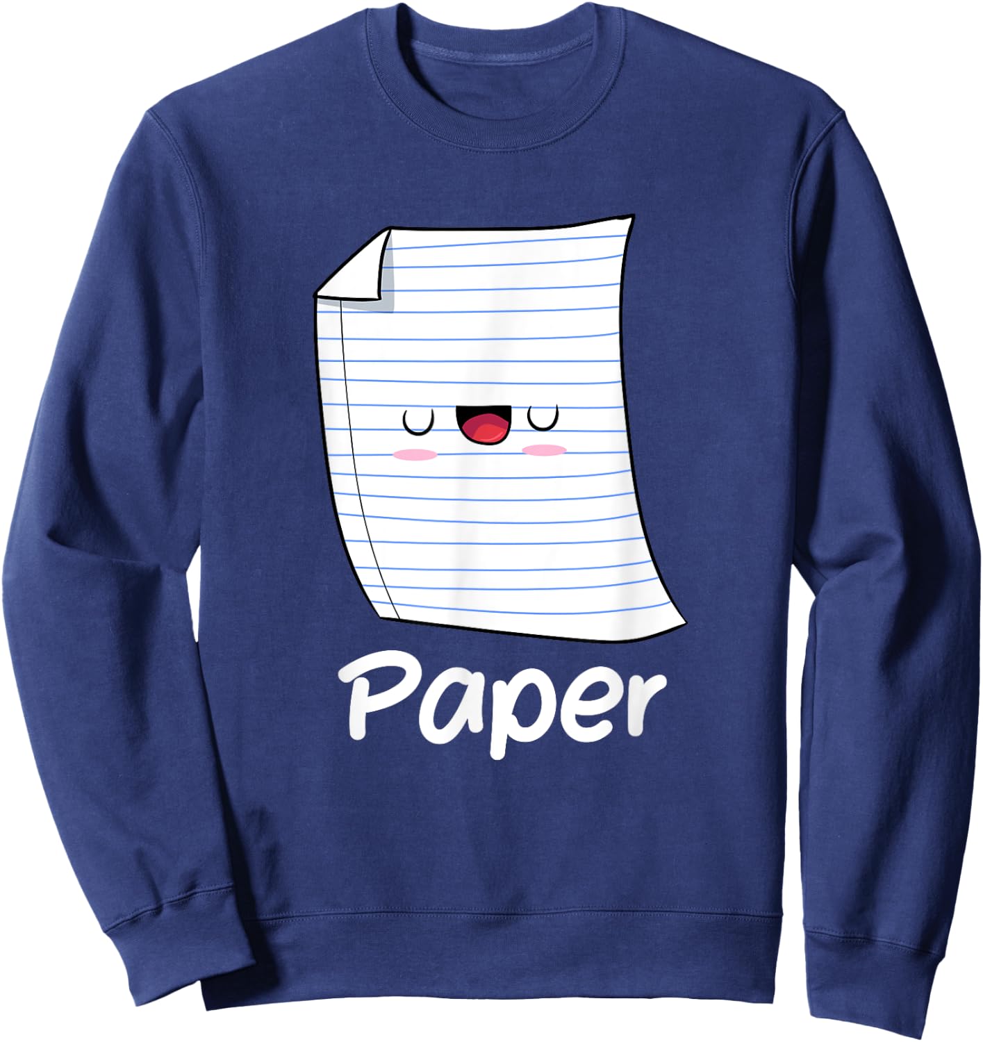 Funny Group Halloween Outfit - Rock Paper Scissors Costume Sweatshirt - Sweatshirt | Navy