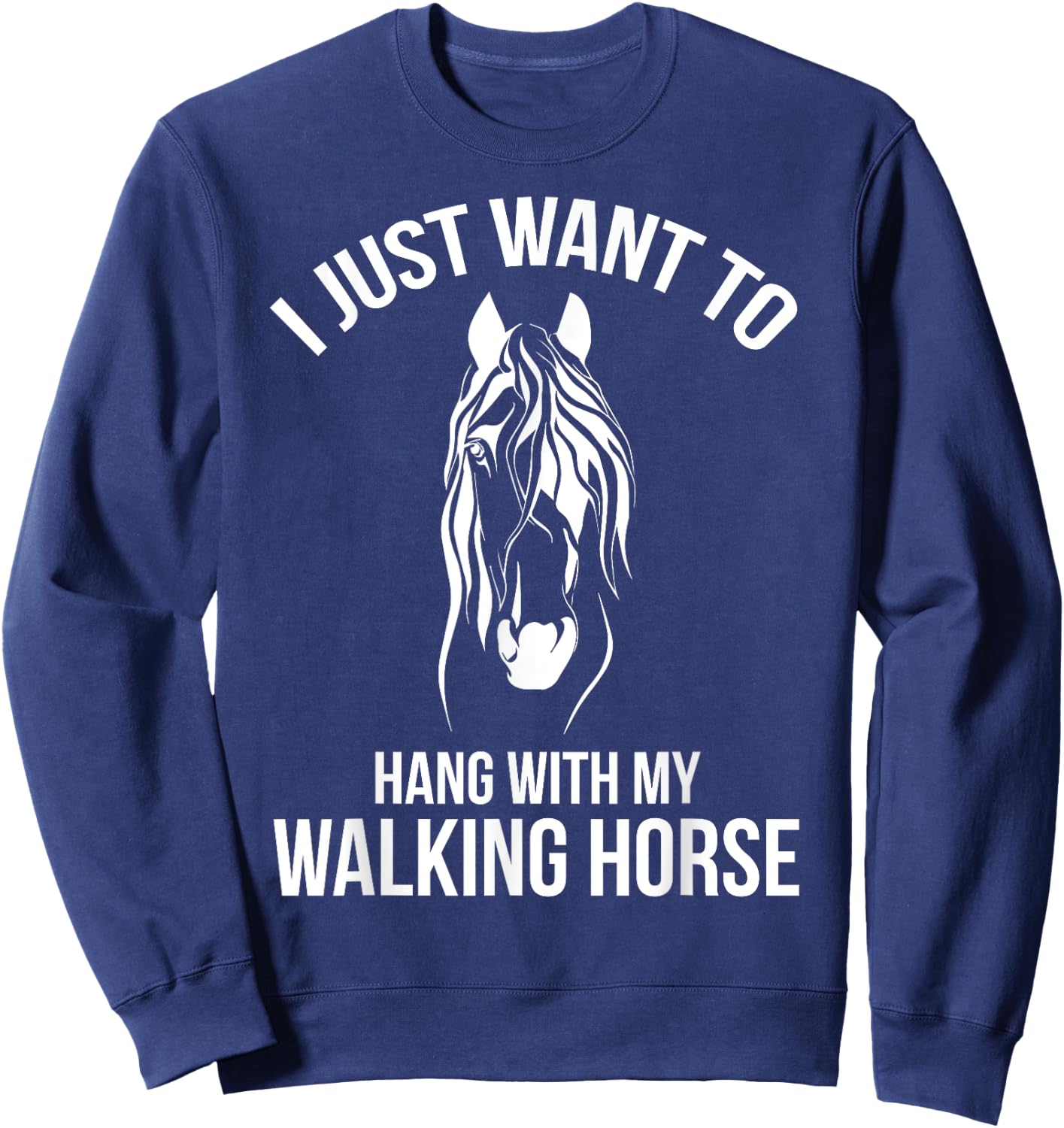 Funny Walking Horse - Tennessee Walking Horse - Gaited Sweatshirt - Sweatshirt | Navy