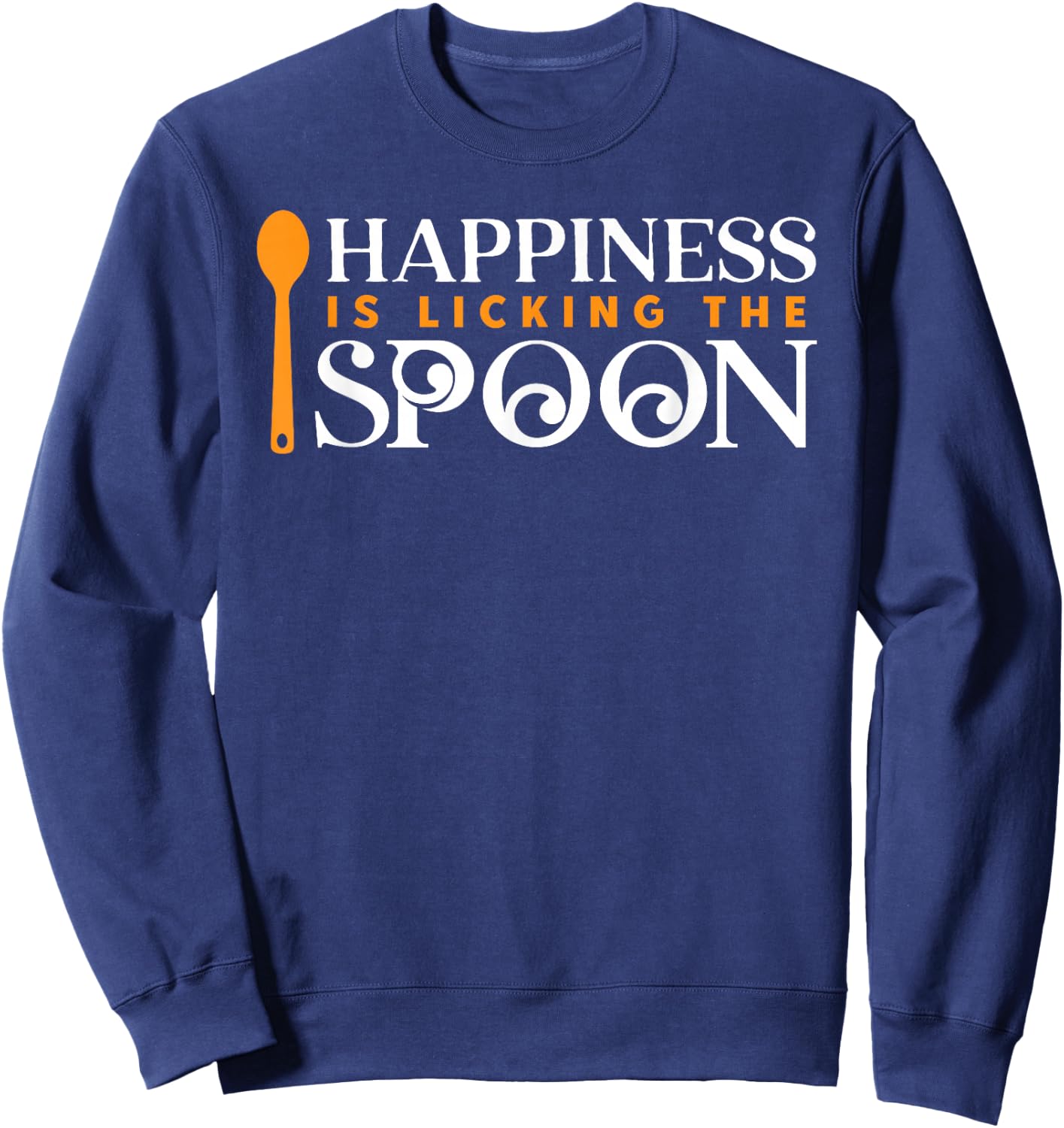 Licking the spoon baking baker cake Sweatshirt - Sweatshirt | Navy