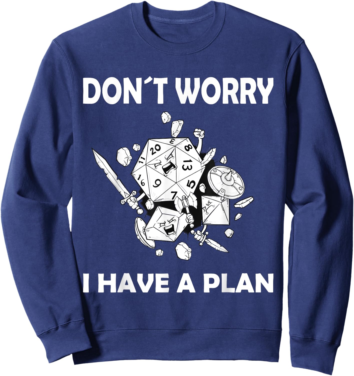 Don't worry, I have a plan role-playing game Sweatshirt - Sweatshirt | Navy