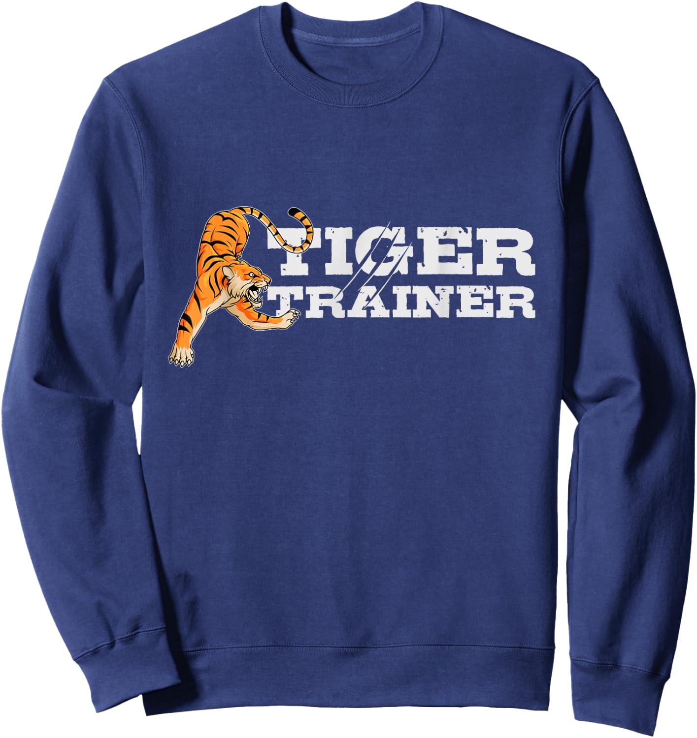 Tiger trainer shirt - Fun Halloween Costume Gift Kids Adult Sweatshirt - Sweatshirt | Navy