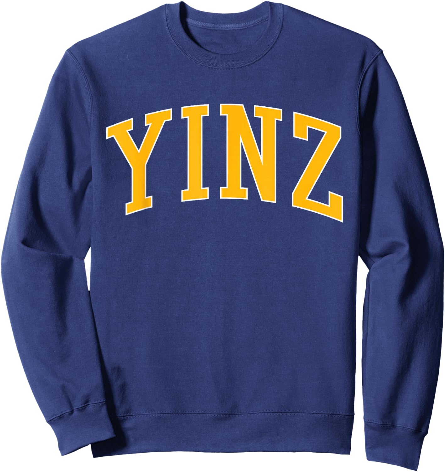 Yinz Retro Yinzer Pittsburgh Vintage Sweatshirt - Sweatshirt | Navy