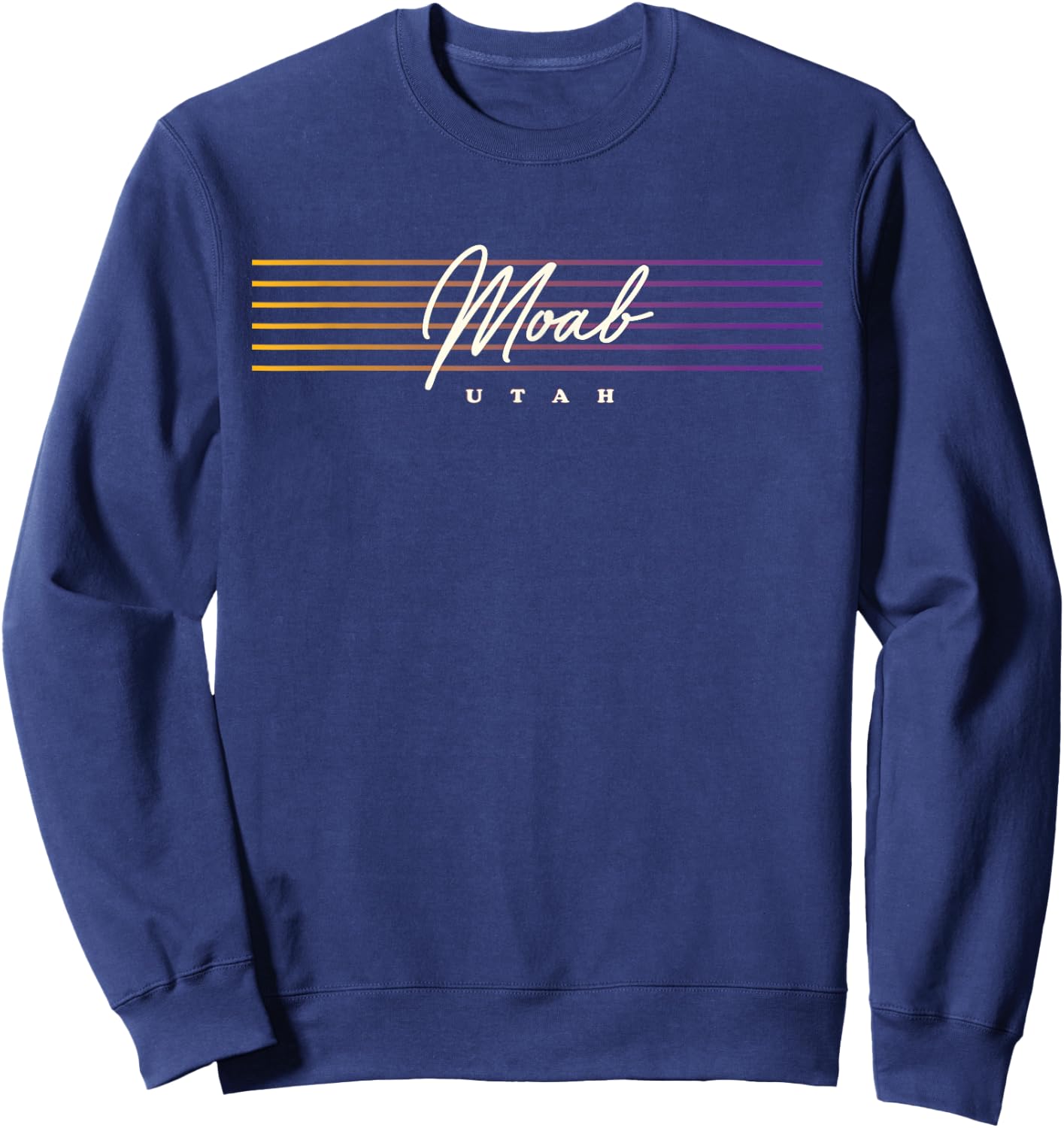 Moab Shirt Nostalgic Retro Style Utah Sweatshirt - Sweatshirt | Navy