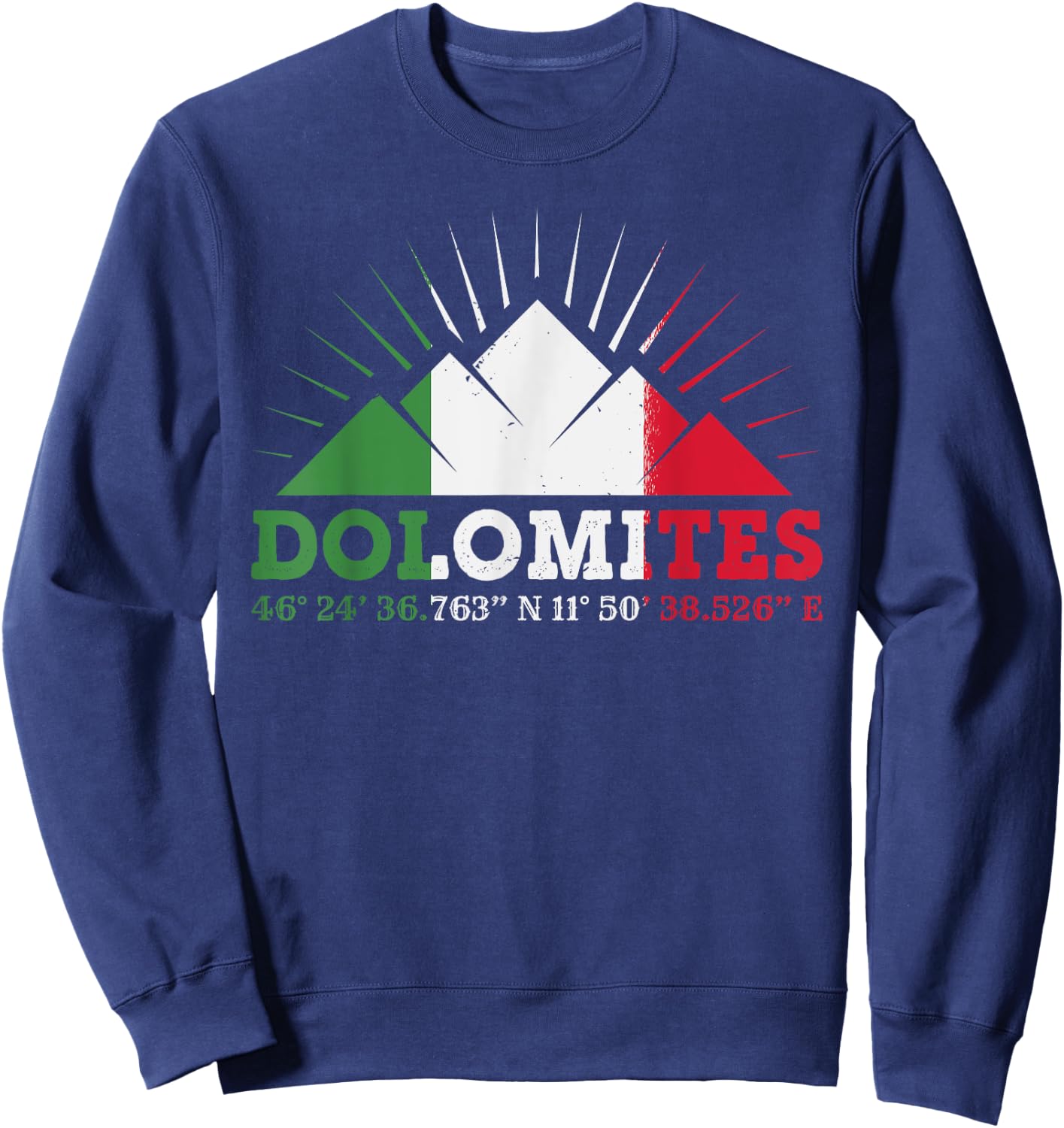 Dolomites Nature Outdoor Italy Sweatshirt - Sweatshirt | Navy