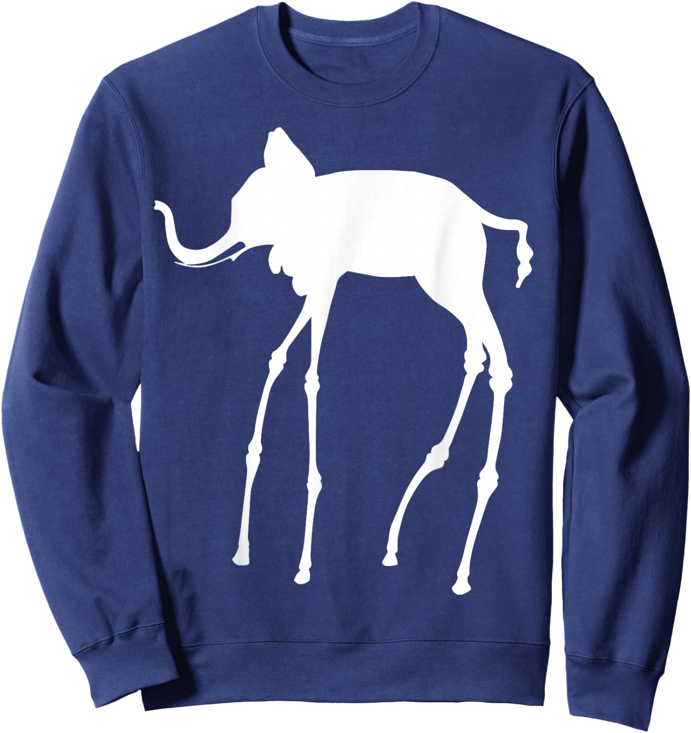 The Elephant by Dali Sweatshirt - Sweatshirt | Navy