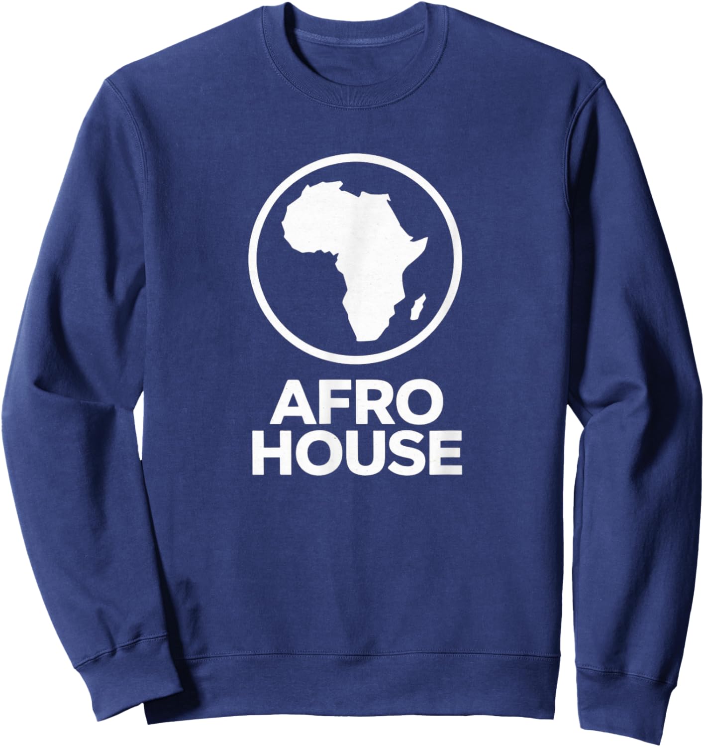 Get Afro House Music Vibes Print Sweatshirt - Sweatshirt | Navy