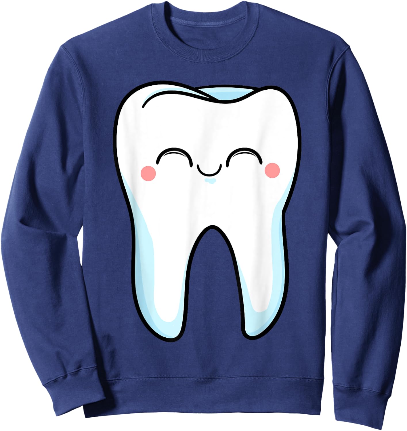Smiling Teeth Dentist Mouth Doctors Hygiene Doc Sweatshirt - Sweatshirt | Navy