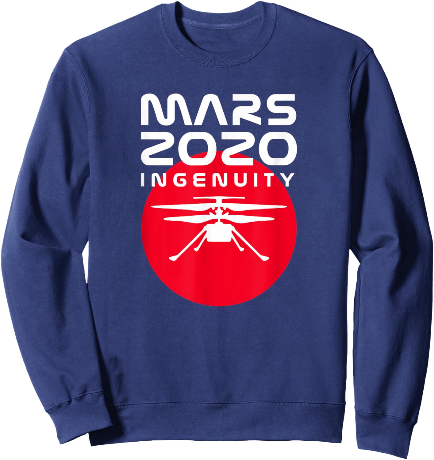 Mars 2020 Perseverance Ingenuity Helicopter Girls Kids Boys Sweatshirt - Sweatshirt | Navy