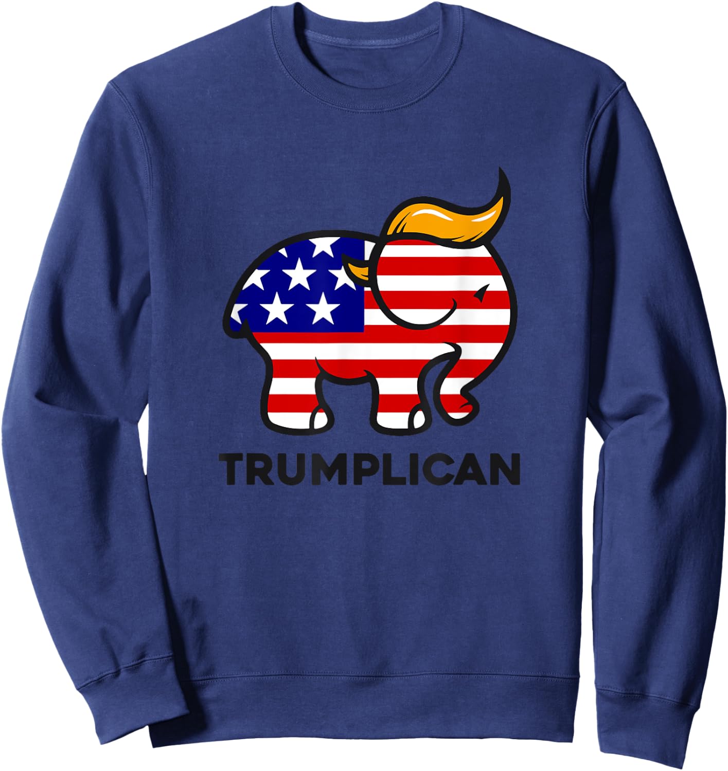 Trumplican Donald Trump 2024 republican elephant Sweatshirt - Sweatshirt | Navy